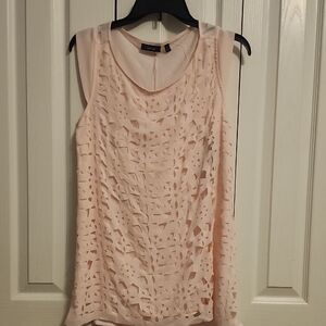 Apt. 9 Light Pink Cut-Out Tank Top